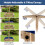 Costway Kids Wooden Sandbox with Height-adjustable Canopy & Bottomless Design 5