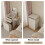 ELECWISH Dressing Table Set LED Mirror Vanity Makeup Desk Side Panel 2 Drawer 6