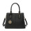 (Black) Modern Elegance PU Leather Lady's Tote Bag 1