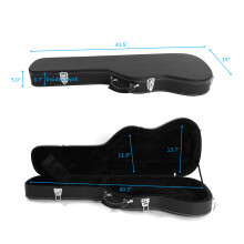 Electric Guitar Hard Case Microgroove Flat Surface Straight Flange UK