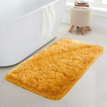 (Yellow, 60 x 110cm (2ft x 3ft 7")) Thick Shaggy Non Slip Rugs Living Room Area Rugs Hallway Runner Round Rugs & Door Mats