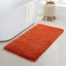 (Orange, 60 x 110cm (2ft x 3ft 7")) Thick Shaggy Non Slip Rugs Living Room Area Rugs Hallway Runner Round Rugs & Door Mats