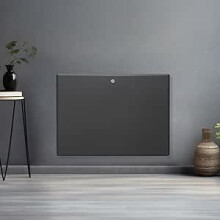 Futura Electric Panel Heater 1000W Eco Radiator Grey Wall Mounted & Freestanding Thermostat Control & Setback Timer Lot 20