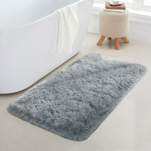 (Grey, 60 x 110cm (2ft x 3ft 7")) Thick Shaggy Non Slip Rugs Living Room Area Rugs Hallway Runner Round Rugs & Door Mats