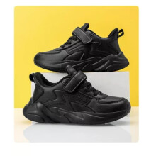 (Black, UK 13 kids) BOYS GIRLS CASUAL SNEAKERS RUNNING TRAINERS KIDS COMFY SCHOOL SPORTS SHOES SIZE