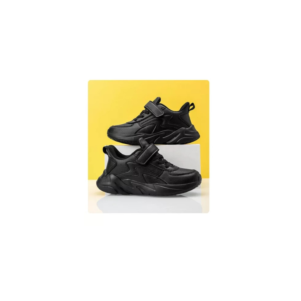 (Black, UK 13 kids) BOYS GIRLS CASUAL SNEAKERS RUNNING TRAINERS KIDS COMFY SCHOOL SPORTS SHOES SIZE