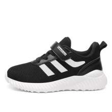 (Black White, UK2) Boys Girls Running Trainers Childrens Gym Sneakers Kids School Sports Shoes Size