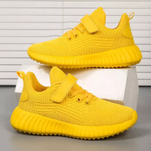 (Yellow, UK 3) Girls Boys Running Trainers Kids Lightweight School Sport Sneakers Shoes Size UK