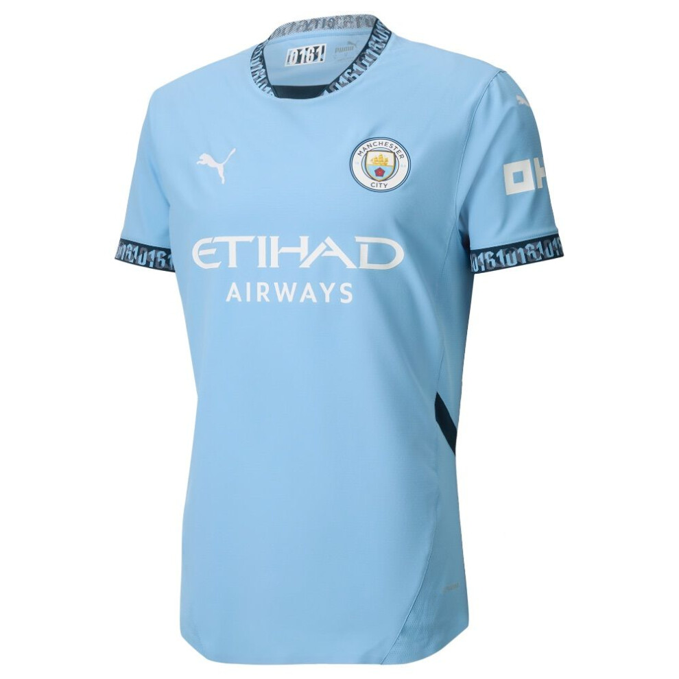 (L) Manchester City Authentic Home Shirt 2024/25