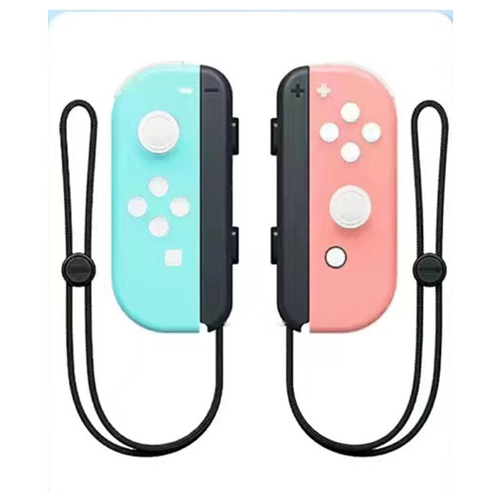 (Light Blue Pink) Wireless Controller L/R Pair Compatible For Nintendo Switch Joy-Con