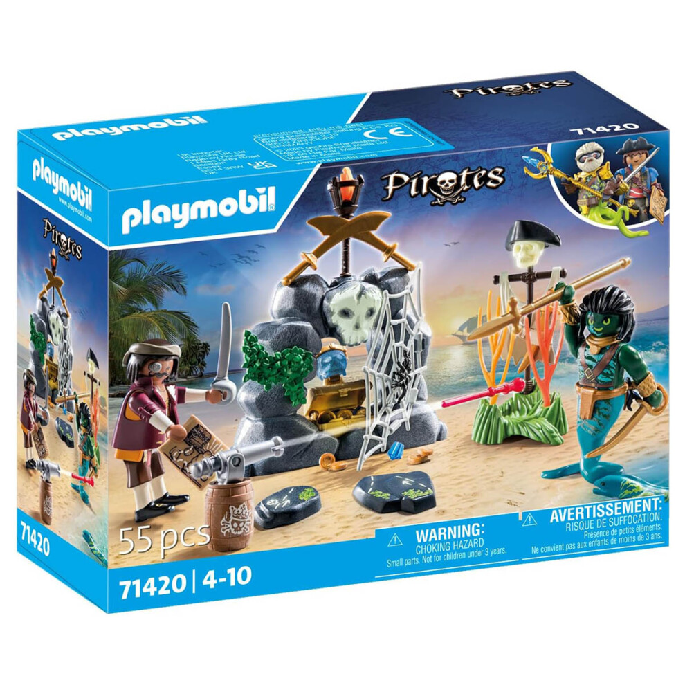 PLAYMOBIL 71420 Pirates: Pirate vs. Deeper  Treasure Hunt