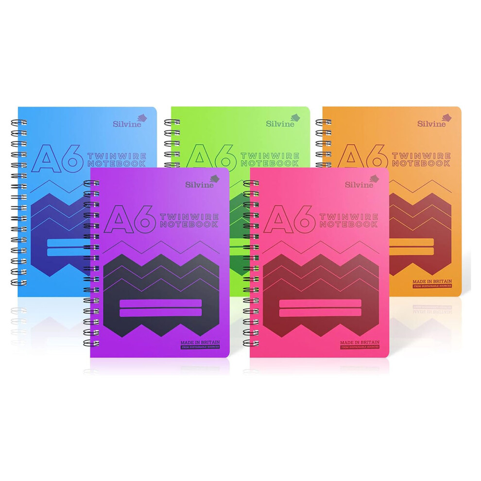 A6 Twin Wire Notebook (Pack of 10)-image-OPC-PDYYJ5N-NEW