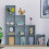 Vida Designs (Grey) Durham 10 Cube Shelf Stairs Bookcase Storage Unit 3