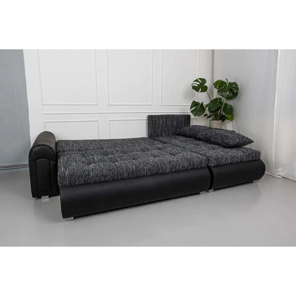 Berlin Charcoal Corner Sofabed