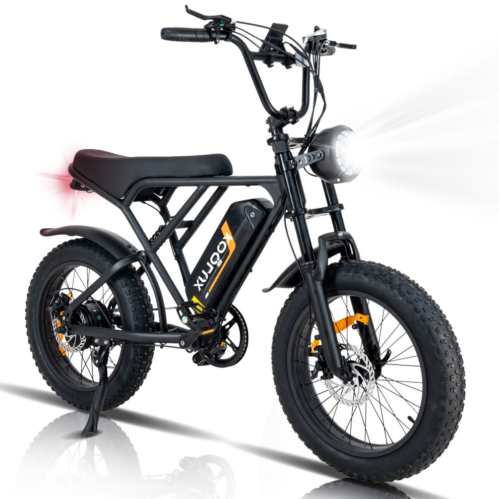 (KOOLUX Electric Bikes,20'' Off-Road E Bike with 4.0 Fat Tire,500W Motor and 48V 15Ah Battery, 7-Speed City Bike) KOOLUX BK29 Electric Bikes, 20'' Off