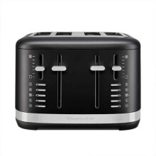 KitchenAid Matte Black Manual Control 4 Slot Toaster