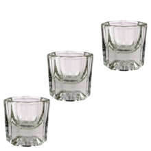 Julienne Eyelash and Eyebrow Tint Mixing Dappen Glass Dish 3PCS