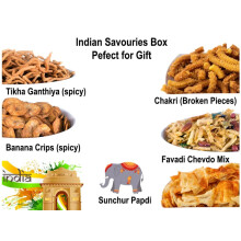500g selection Indian Savories Snacks Box - perfect for gifts