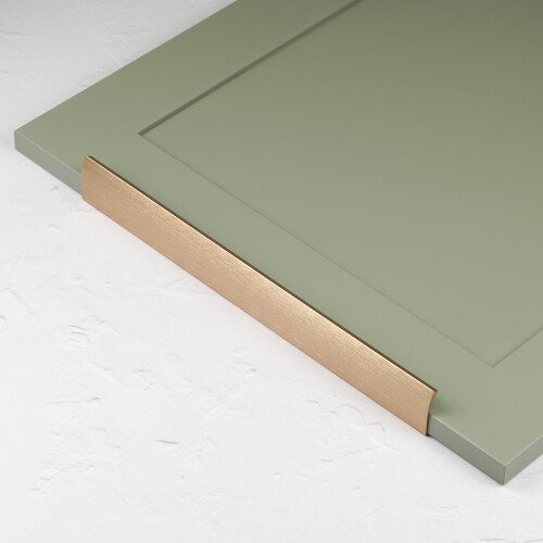 (350mm Pull	) Brushed Brass Profile Trim Edge Mount Lip Pulls 2