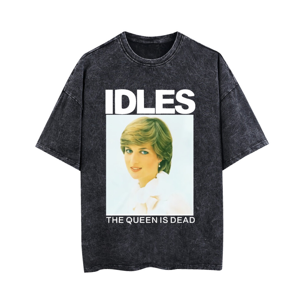 Kiikn (L) New Idles Classic Vintage Vintage T-Shirt Black
