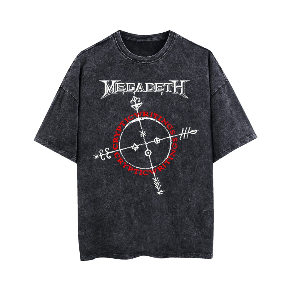 Kiikn (3Xl) Megadeth Cryptic Writings Tour Unisexvintage T-Shirt 1997 Europe Shirt Band Graphic Vintage T-Shirt Vintage Rock Merch Band Metal Music Shirt