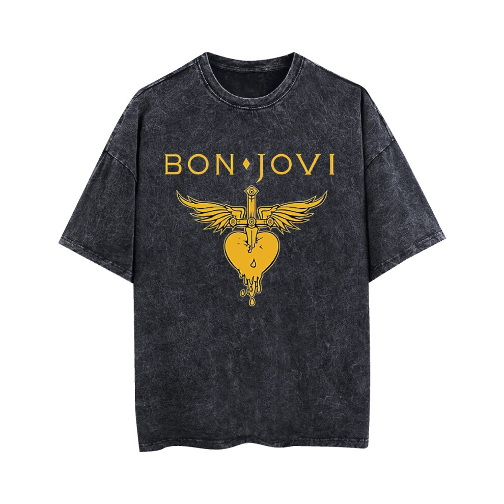 Kiikn (L) Vintage Bon Kari Jovi's Vintage T-Shirt Black