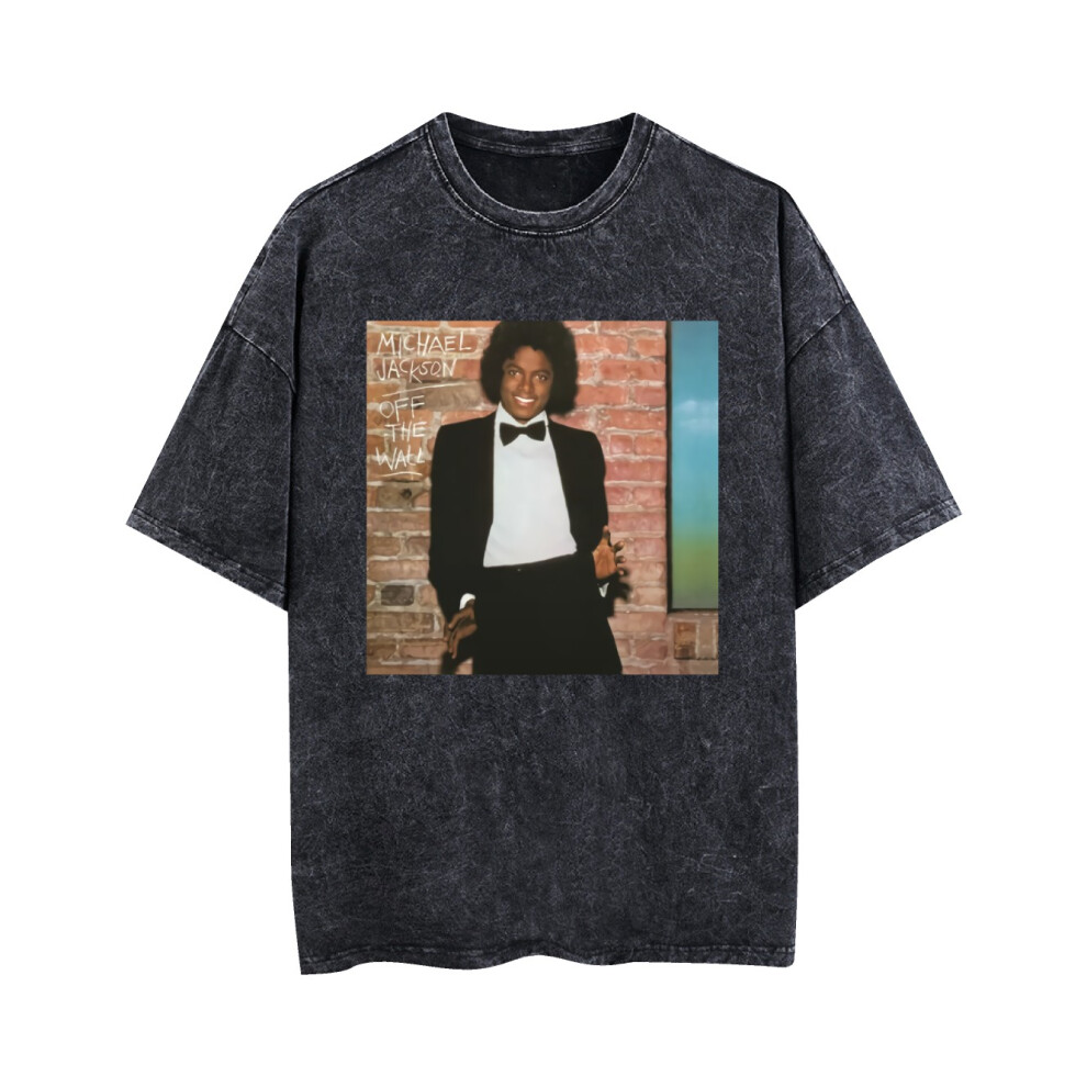 Kiikn (Xxl) Michael Jackson Vintage T-Shirt Off The Wall Album Art Michael Jackson Shirt Black