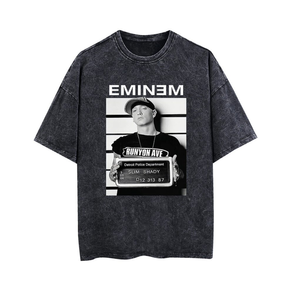 Kiikn (M) Eminem Mugshot Vintage T-Shirt Black