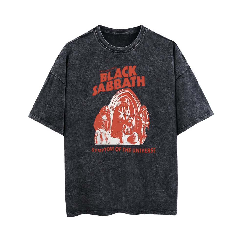 Kiikn Men's Black (Xxl) Sabbath Symptom Of The Universe Vintage T-Shirt