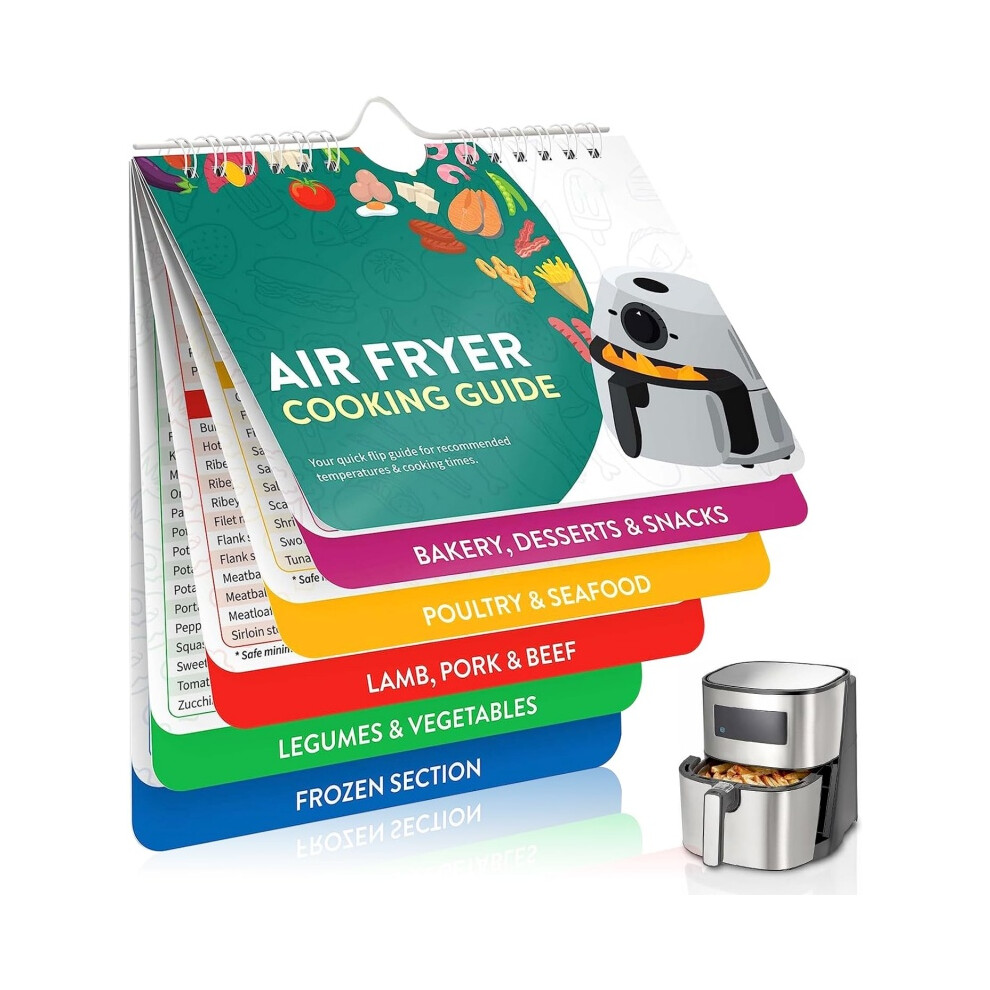 Air Fryer Cheat Sheet - Cooking Times Guide Booklet