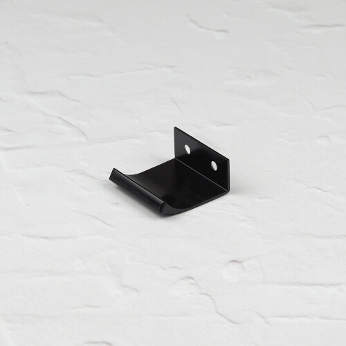 (40mm Pull	) Matt Black Profile Trim Edge Mount Lip Pulls 2