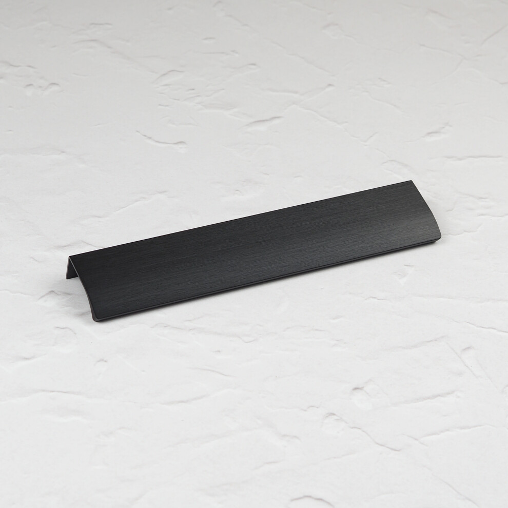 (200mm Pull ) Matt Black Profile Trim Edge Mount Lip Pulls