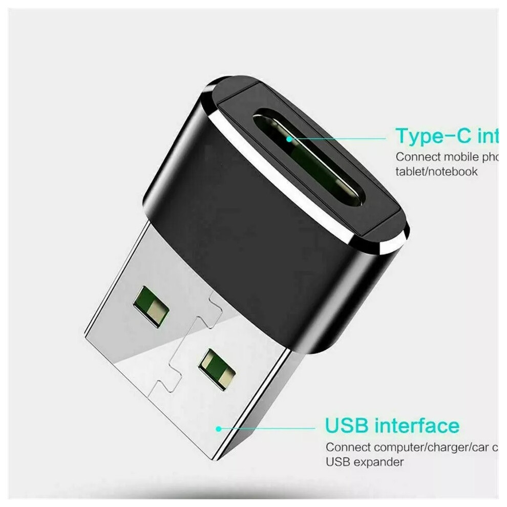 USB-C Type C Female to USB Male Adapter Converter