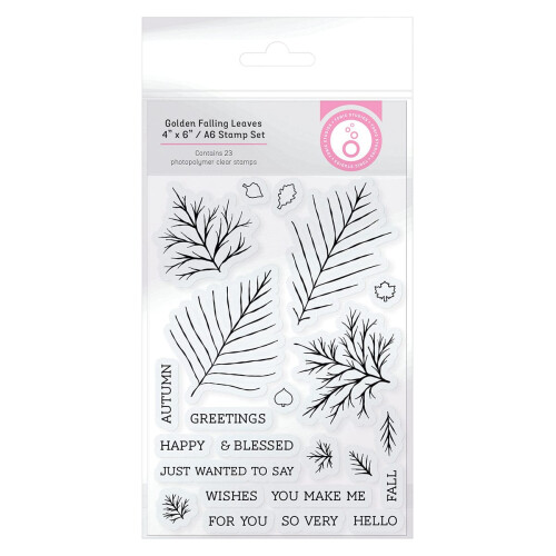 Golden Falling Leaves Stamp Set - 5149e 1
