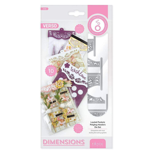 Tonic Studios - Loaded Pockets - Polybag Hanging Hole Die Set - 3919E 2