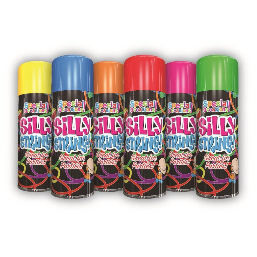 (Silly String Assorted 200Ml - 8002 ) All Purpose Quick Drying Spray Paint 5001423142525