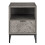 LIVIVO (DARK GREY) LIVIVO Oak Side Table - End Coffee Table 5