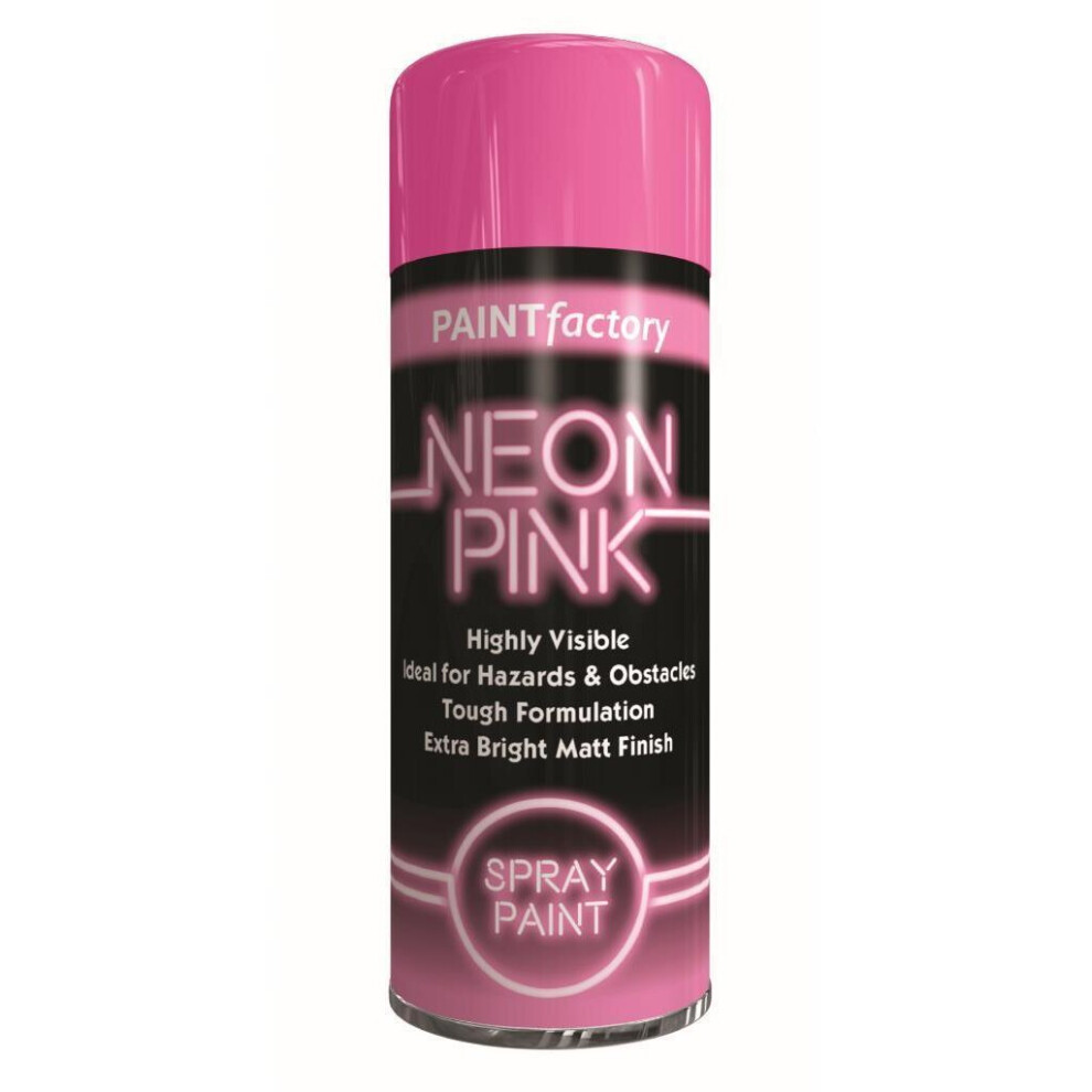 (NEON PINK SPRAY 200ML - 5390	) All Purpose Quick Drying Spray Paint