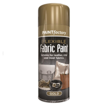 (FLEXIBLE FABRIC GOLD PAINT 200ML - 1067 ) All Purpose Quick Drying Spray Paint