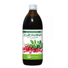 ALTERMEDICA Cranberry Juice ALTERMEDICA Sok Żurawina - 500ML