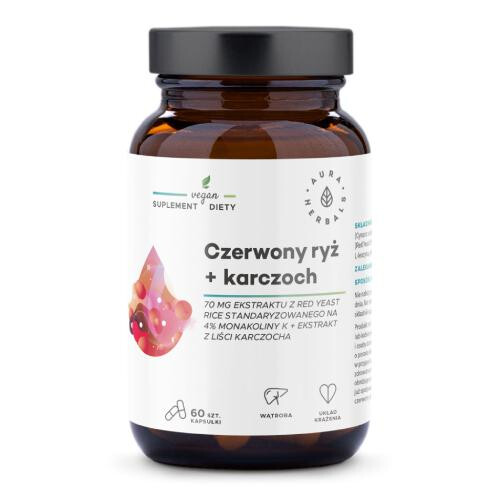 Aura Herbals Czerwony Ryż + Karczoch 60 Kaps.