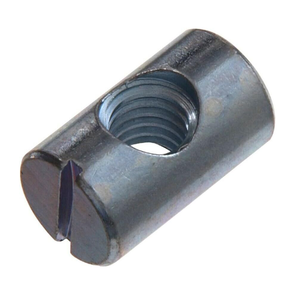 Fort Fasteners Furniture Barrel Nuts M6 x 14mm Bzp Premier 6 Nuts
