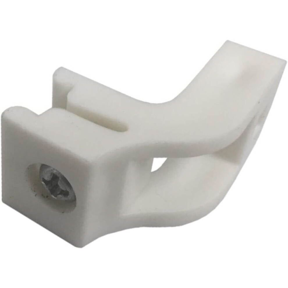 Fort Fasteners Curtain Rail Brackets Fit Swish Sologlyde Track White 12 Brackets
