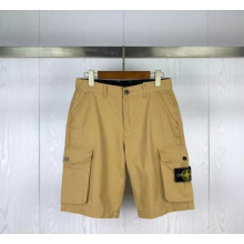 (Beige, 34) Men's Summer Shorts Casual Fashion *stone Trend island* Shorts Beach Shorts