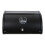 Living And Home (Black) Metal Roll Top Bread Container for Kitchen Countertop 3