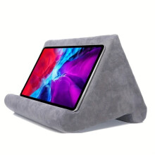 (Gray, Velvet   Sponge) IPad Laptop Holder Tablet Multi-Angle Soft Pillow Lap Stand Phone Cushion Multi-functional