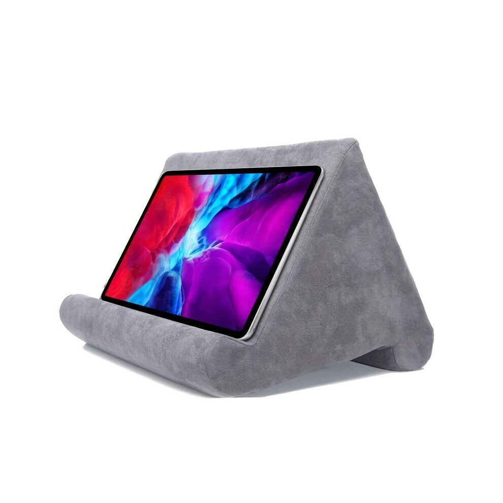 Srj (, Velvet Sponge) Ipad Laptop Holder Tablet Multi-Angle Soft Pillow Lap Stand Phone Cushion Multi-Functional Gray