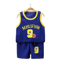 (Type 6, 150cm(11T)) Children Sets Summer Sleeveless Basketball T-shirts Shorts for Children Clothing Quick-drying Sport Tank Tops Kids Clothes