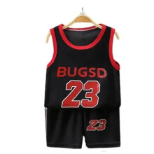 (Type 2, 90cm(18-24M)) Children Sets Summer Sleeveless Basketball T-shirts Shorts for Children Clothing Quick-drying Sport Tank Tops Kids Clothes
