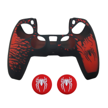 Spiderman PlayStation 5 Controller Cover Skin Silicone Case Grips with Caps